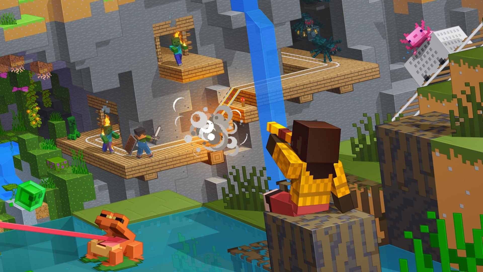 Minecraft: saiba tudo sobre o update Caves & Cliffs e seu novo monstro