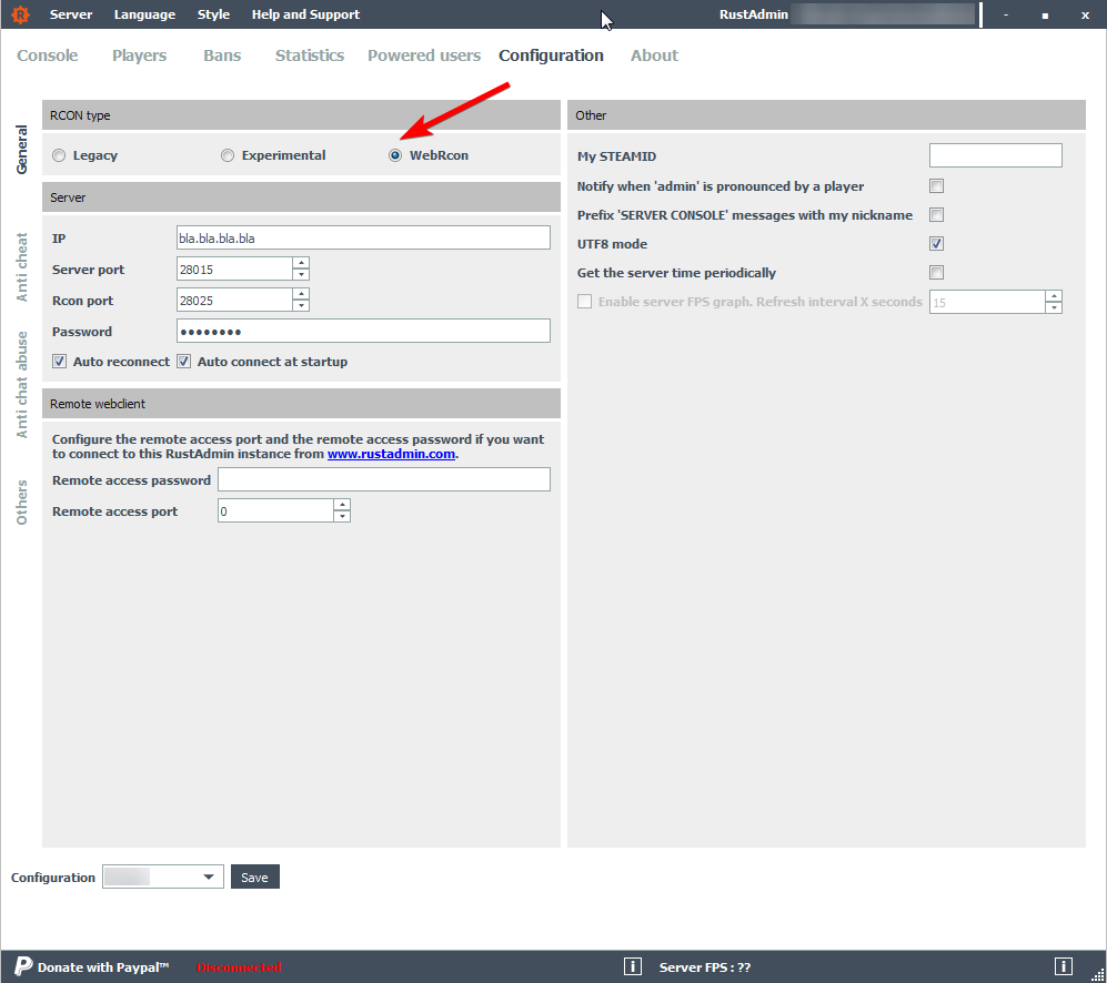 RCON bei Rust Experimental/Release | NITRADO