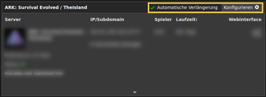 Automatische Verlängerung