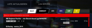 Server nach Namen suchen