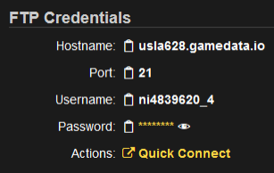 FTPCredentialsOnDashboardExample.png