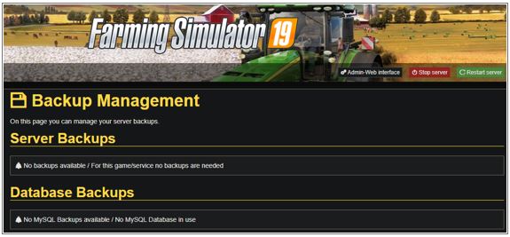 FS19 Server Backup