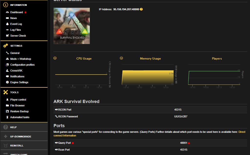 Connect to an ARK Survival Evolved server NITRADO