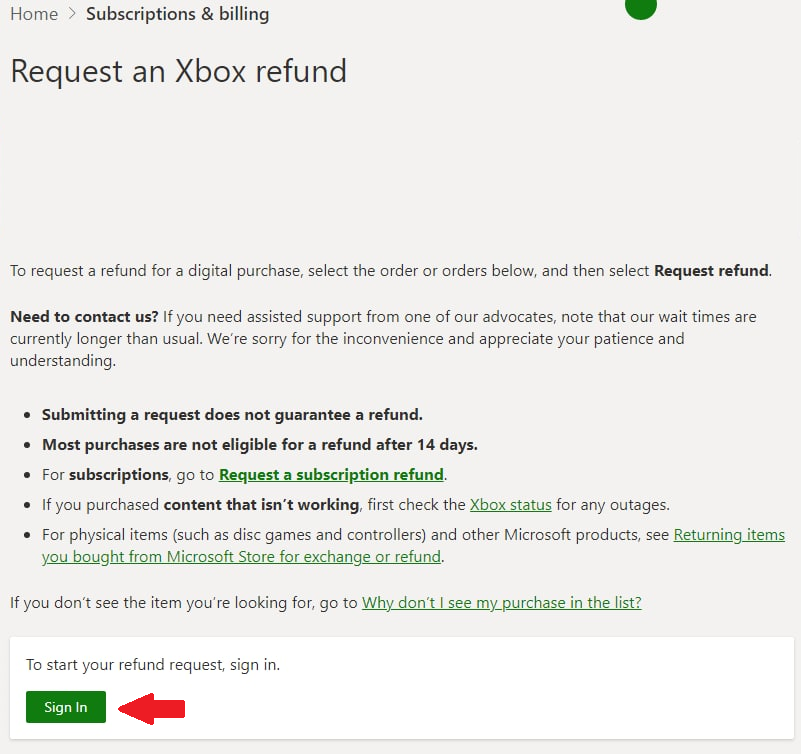 Refund for Xbox servers NITRADO