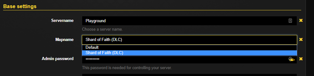Map Selection Example
