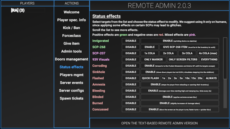 Remote Admin - SCP: Secret Laboratory English Official Wiki