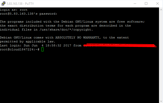 Putty Login.png