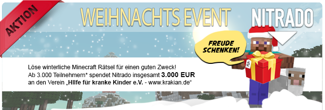 Nitrado Minecraft Weihnachts Event
